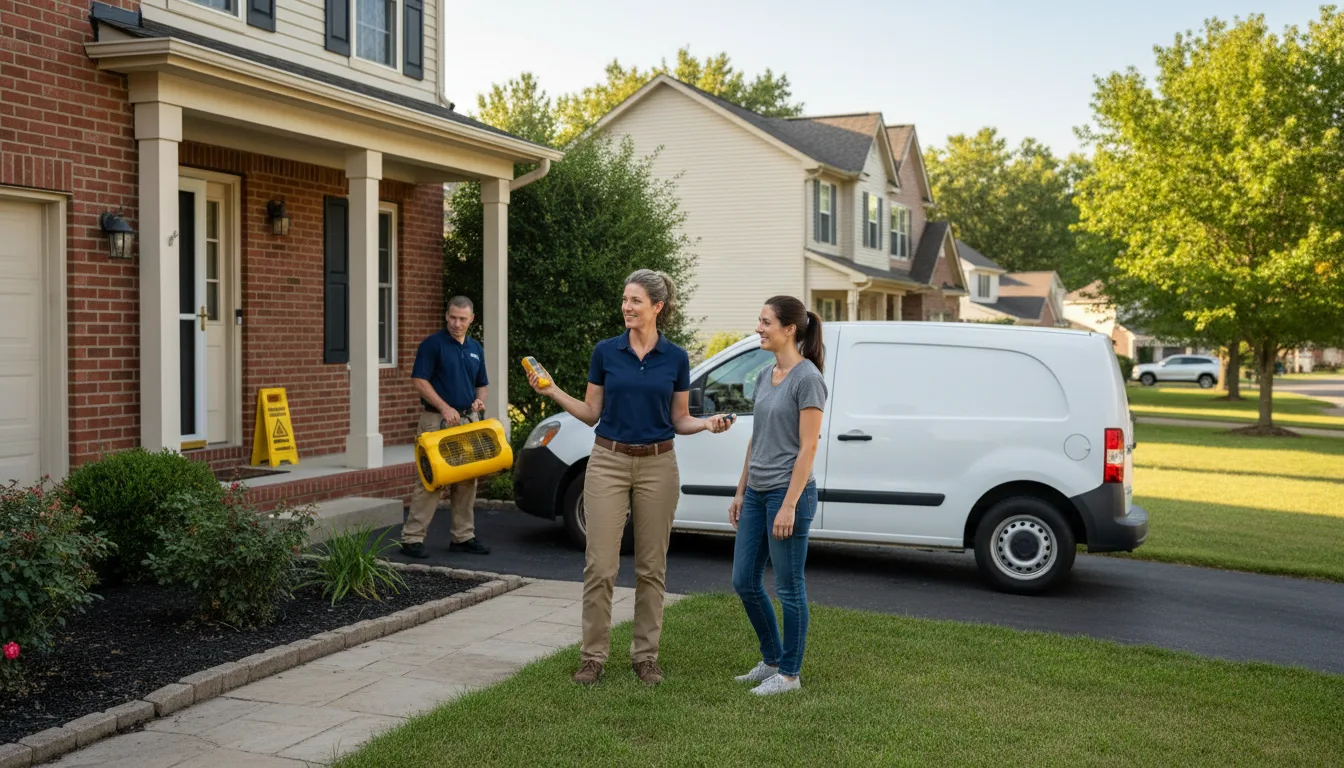 Residential water damage restoration in Maybell, CO